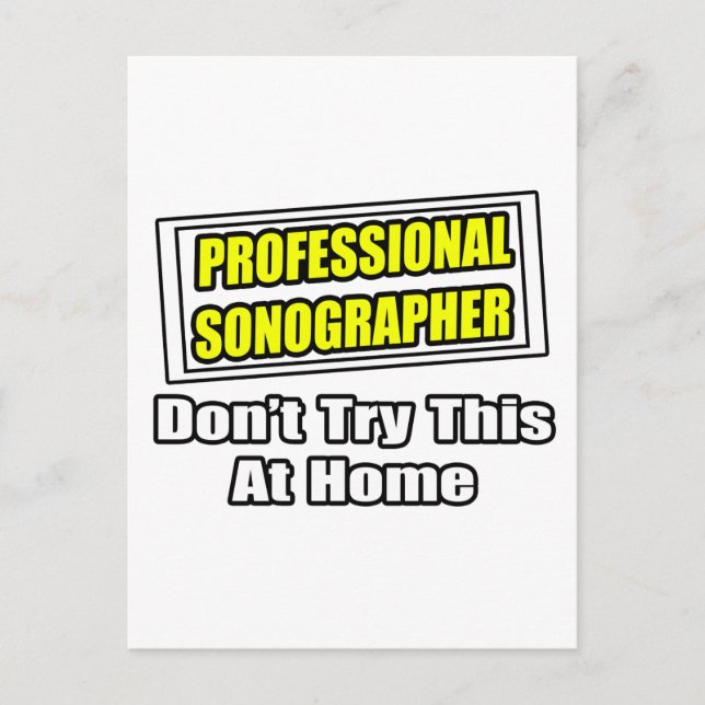 Beruflicher Sonograf...Joke Postkarte (Vorderseite)