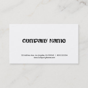 Beruflicher Store mit Grunge Schriftart Visitenkarte