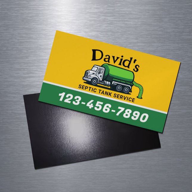Beruflicher Tankpumpendienst Magnetische Visitenkarte (Von Creator hochgeladen)