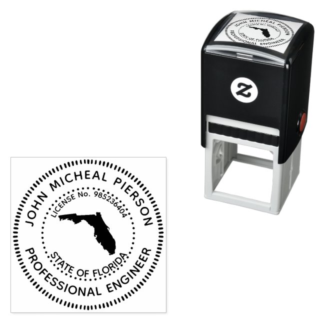 Beruflicher Techniker Florida Permastempel (Beispiel)