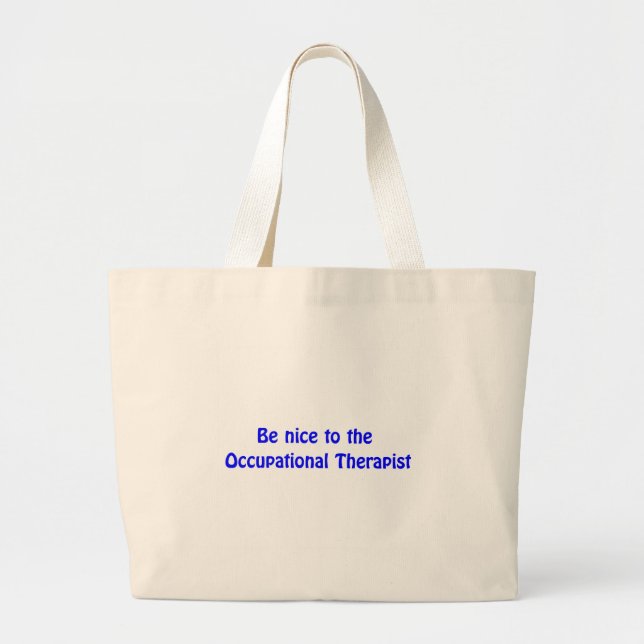 Beruflicher Therapeut-Taschen-Tasche Jumbo Stoffbeutel (Vorne)