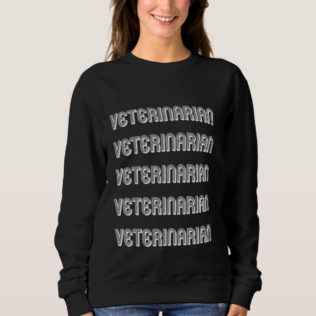 Beruflicher Tierarzt Sweatshirt (Vorderseite)