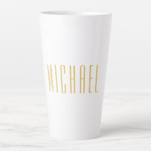 Beruflicher, trendiger Minimalistischer Name Milchtasse