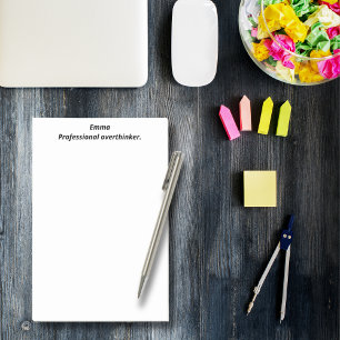 Beruflicher Überdenker, lustig, witzig, maßgeschne Post-it Klebezettel