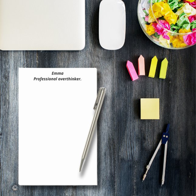 Beruflicher Überdenker, lustig, witzig, maßgeschne Post-it Klebezettel (Von Creator hochgeladen)