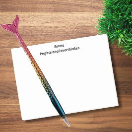 Beruflicher Überdenker, lustig, witzig, maßgeschne Post-it Klebezettel