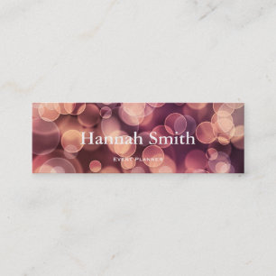 Beruflicher und moderner Luxus Glitzer Mini Visitenkarte