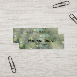 Beruflicher und moderner Luxus Glitzer Mini Visitenkarte