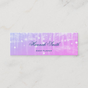Beruflicher und moderner Luxus Glitzer Mini Visitenkarte