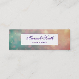 Beruflicher und moderner Luxus Glitzer Mini Visitenkarte