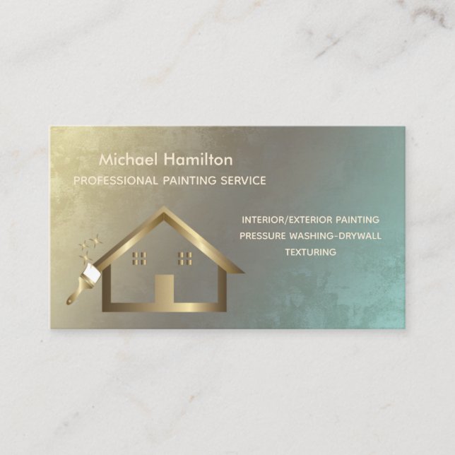 Beruflicher und moderner Malservice Visitenkarte (Vorderseite)