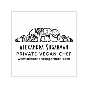 Beruflicher Veganer Koch Gemüse - Firmenlogo 1 Permastempel