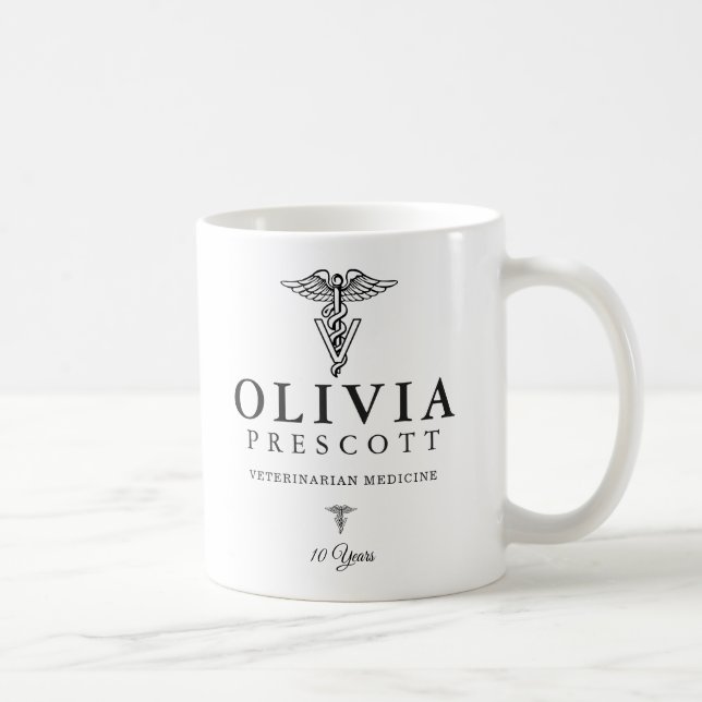 Beruflicher Veterinärruhestand des Abschluss-| Kaffeetasse (Rechts)