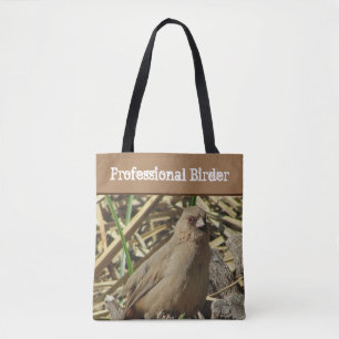 Beruflicher Vogelbeobachter Brown Towhere Bird Fot