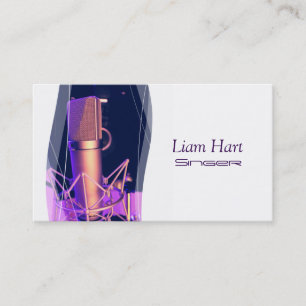 Beruflicher Vokalist, Sänger, Music Business Card Visitenkarte