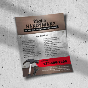 Beruflicher Wartungs- und Reparaturservice Flyer