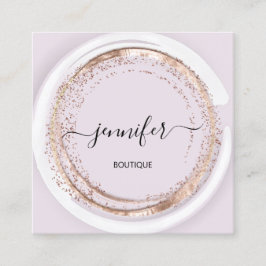 Beruflicher WELLNESS-CENTER Rahmen Rose Rahmen Quadratische Visitenkarte