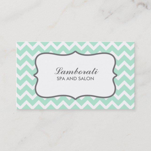 Beruflicher Zickzack Visitenkarte (Vorderseite)