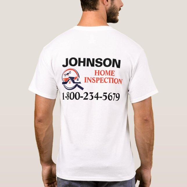 Beruflicher Zuhause-Inspection-T - Shirt (Rückseite)