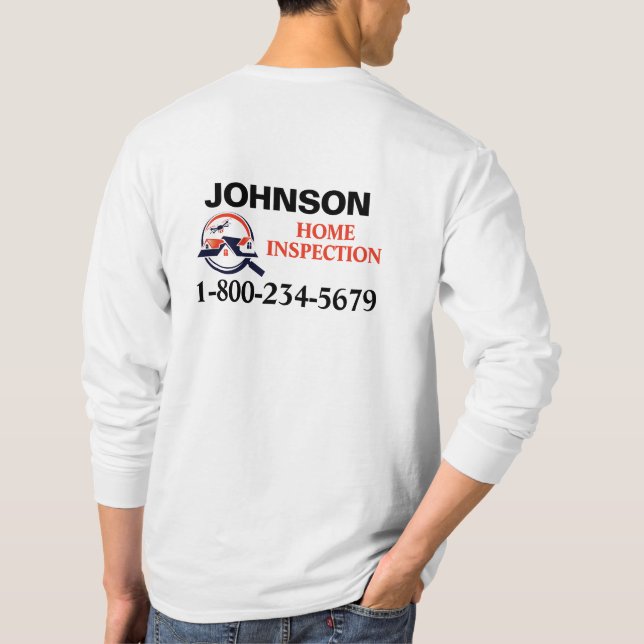 Beruflicher Zuhause-Inspection-T - Shirt (Rückseite)