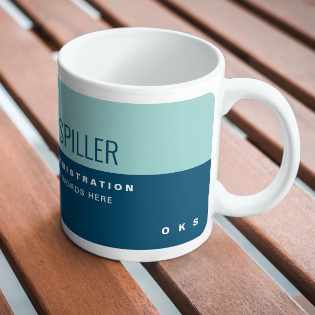 Berufliches 2-Tone Blue Stilvoll modern Kaffeetasse (Von Creator hochgeladen)