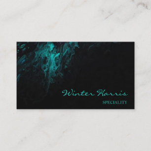 Berufliches abstraktes Schwarz Visitenkarte