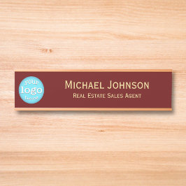 Berufliches Add-Logo-Name-Geschäftsstelle Türschild