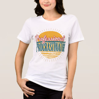 Berufliches Aufschieben Retro Funny Zitat T-Sh Tri-Blend Shirt