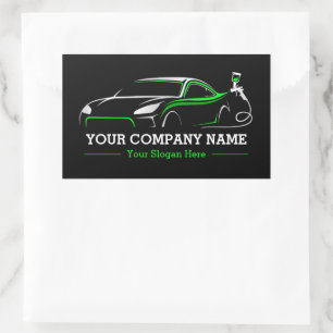 Berufliches Auto Body Paint Shop Automotive Label Rechteckiger Aufkleber