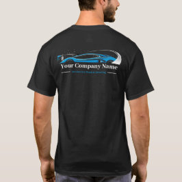 Berufliches Auto im Detail Autoabwasch-Unternehmen T-Shirt
