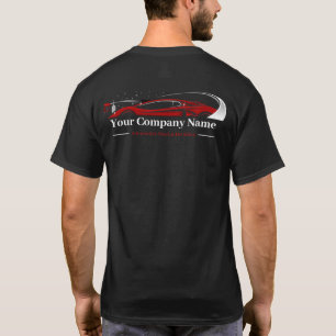 Berufliches Auto im Detail Autoabwasch-Unternehmen T-Shirt