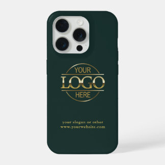 Berufliches benutzerdefiniertes Firmenlogo Dunkelg iPhone 15 Pro Hülle