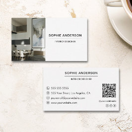 Berufliches benutzerdefiniertes Foto QR Designer W Visitenkarte