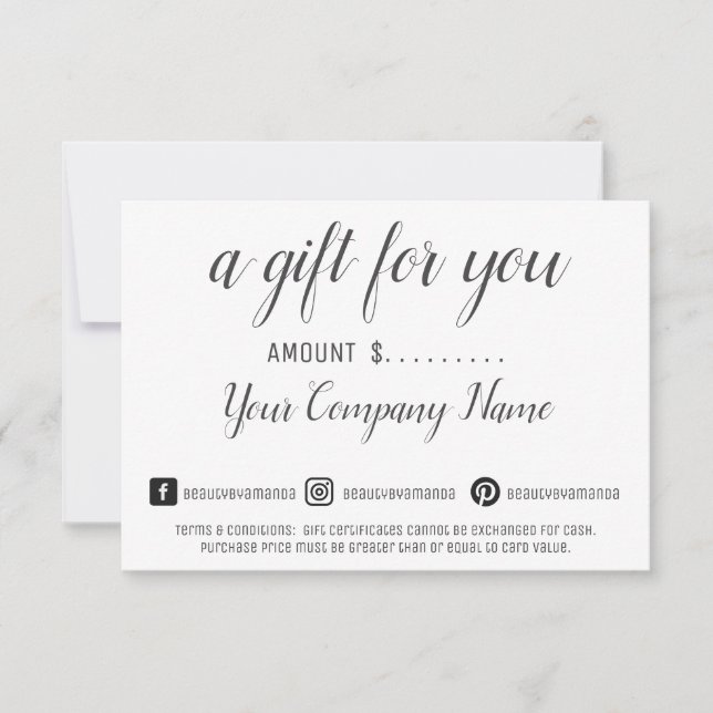 Berufliches benutzerdefiniertes Geschäftszertifika (Vorderseite)