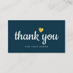 berufliches blaues Dankeschön Geschäftskarte Visitenkarte