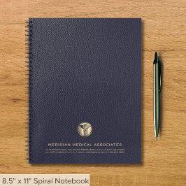 Berufliches Blue Leather Print Notebook Notizbuch
