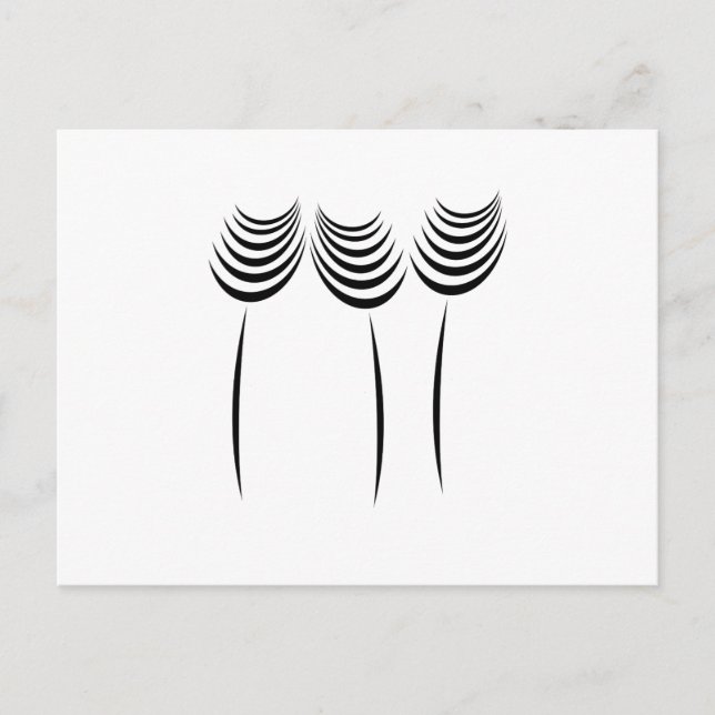 Berufliches Blumenmuster-Logo für Großgärtner Postkarte (Vorderseite)