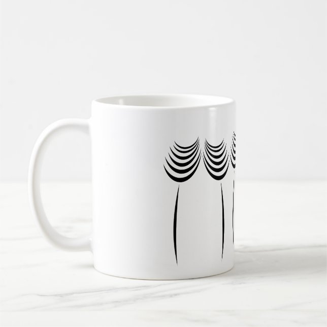 Berufliches Blumenmuster-Logo für Großgärtner Tasse (Links)