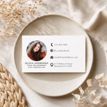 Berufliches Blush & White Foto Logo