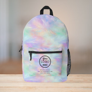 Berufliches Branding-Logo Iridescent Opal Stilvoll Bedruckter Rucksack