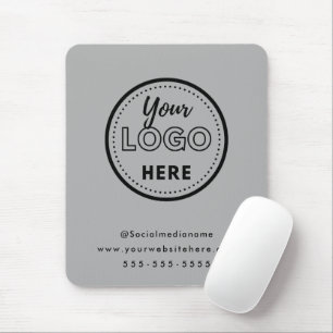 Berufliches Branding Minimalistisch-Graue Promo-Lo Mousepad