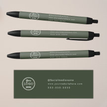 Berufliches Branding Minimalistisch-Waldgrün-Logo