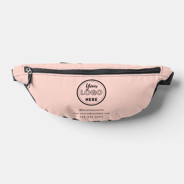 Berufliches Branding Minimalistische Logos Rosa Bauchtasche (Ablage )