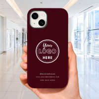 Berufliches Branding Minimalistisches Logo Burgund