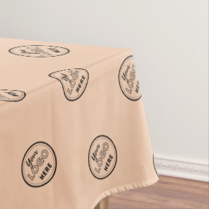 Berufliches Branding - Minimalistisches Promo-Logo Tischdecke