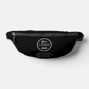 Berufliches Branding - Minimalistisches Schwarzes Bauchtasche
