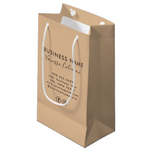 Berufliches Branding Minimalistisches Skript rusti Kleine Geschenktüte