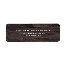 Berufliches dunkelbraunes Holz Schlicht Elegant