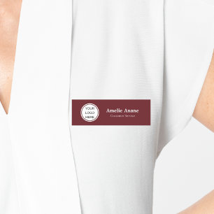 Berufliches dunkles, elegantes Geschäftslogo Namensschild