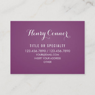 Berufliches dunkles magentarotes Vintages Brett Visitenkarte